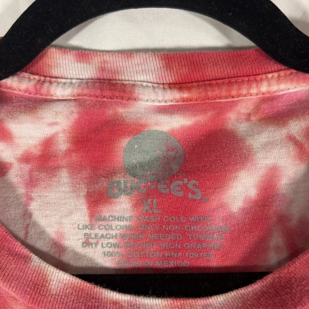 Bucees T Shirt Unisex XL Red Tie Dye Short Sleeve Crew Neck 100% Cotton - Picture 5 of 8